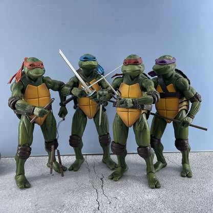 NECA TMNT Action Figure – Movable Teenage Mutant Ninja Turtles Film Edition Model Toy for Kids & Collectors