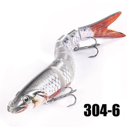 Multi Jointed Swimbait Fishing Lures - Slow Sinking Bionic Artificial Bait for Freshwater and Saltwater Bass Trout Fishing
