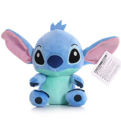Disney Lilo & Stitch Plush Toys – Pink Lilo & Blue Stitch Stuffed Dolls, Cute Pendant Plush for Boys & Girls Birthday Gift