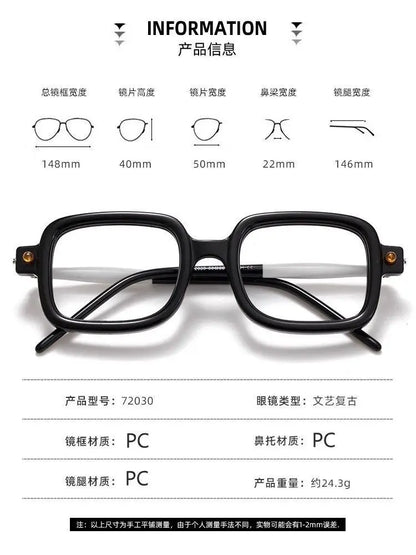 Wide Frame Reading Glasses for Men & Women – Thick Blue Light Blocking Eyewear for Elderly, High-Grade Genuine