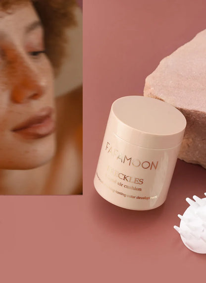 Air Cushion Freckle Stamp Kit - Lifelike Natural Simulation Fake Freckles for Face & Body, Waterproof Makeup Dot Spot Comb