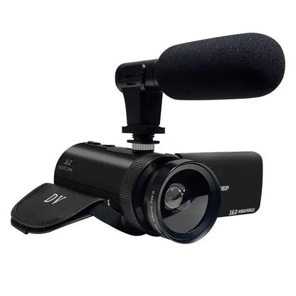 HD 1080P Digital Video Camera – 16MP Professional DV Camcorder with Built-in Microphone, Anti-Shake & Multifunction Photography Recording System