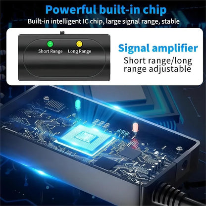 HD Digital TV Antenna with Amplifier - Adjustable Indoor & Outdoor UHF Universal Signal Receiver