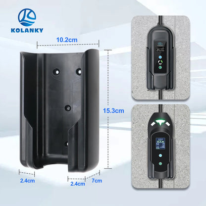 Portable EV Charger Control Box Holder – Electric Vehicle Charging Plug Wallbox Holder, Easy Installation