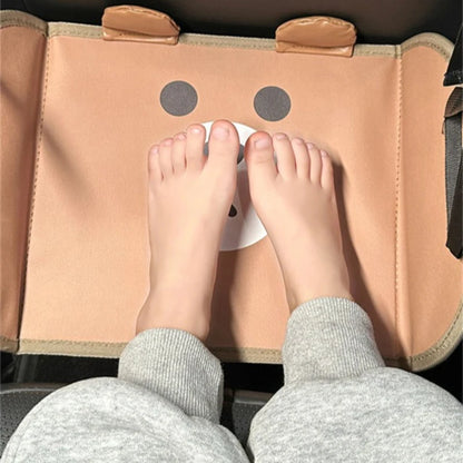 Portable Car Footrest Hammock - Adjustable Backseat Suspension Footrest for Travel, Office & Auto