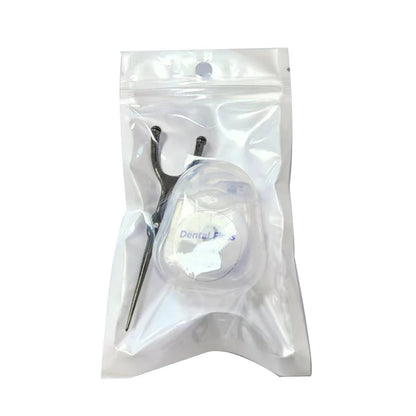 Stainless Steel Toothpick & Dental Floss Holder Set – Reusable Y-Shape Eco-Friendly Teeth Cleaning Tool