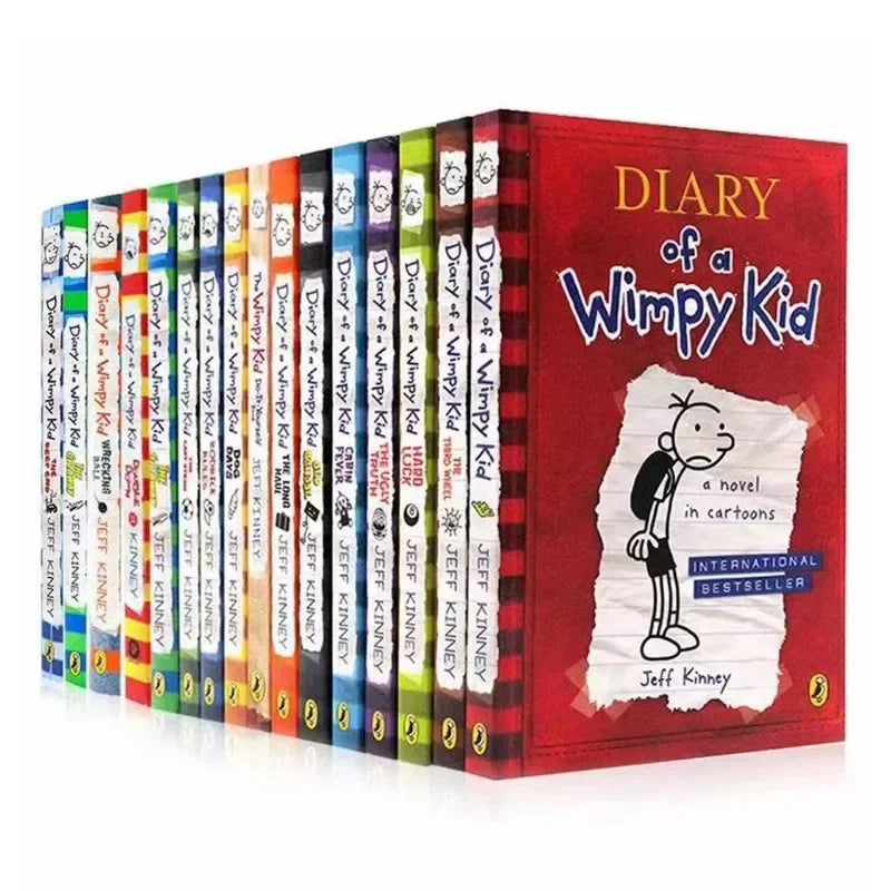10-Book Set Diary of a Wimpy Kid – English Children’s Fiction Books Volumes 1-10
