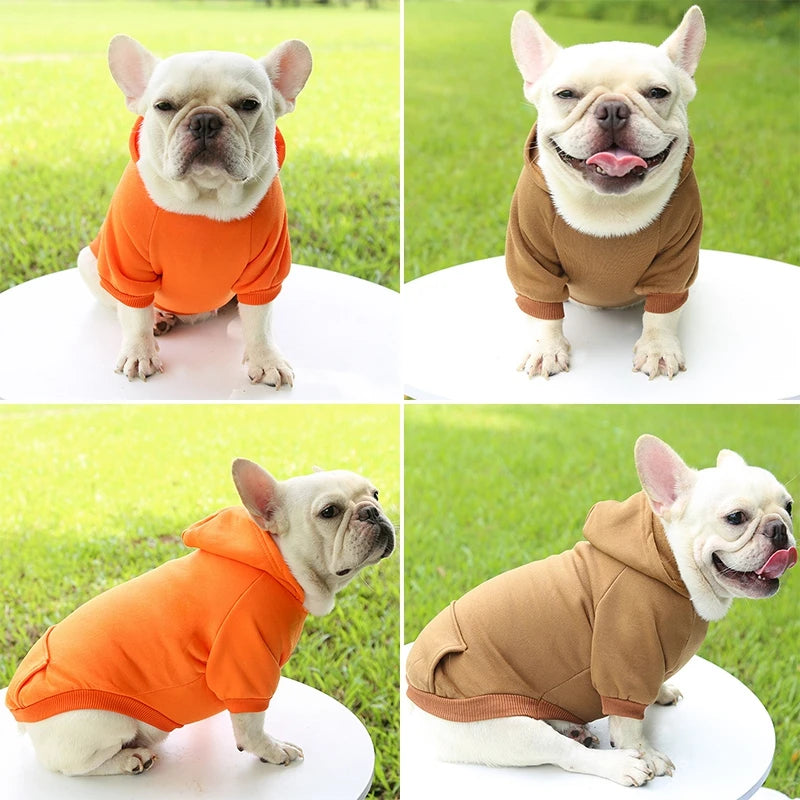 Warm Fleece Pet Vest - Cute Hoodie Sweater Coat for Small to Medium Dogs | Winter Puppy Shirt Jacket Costumes