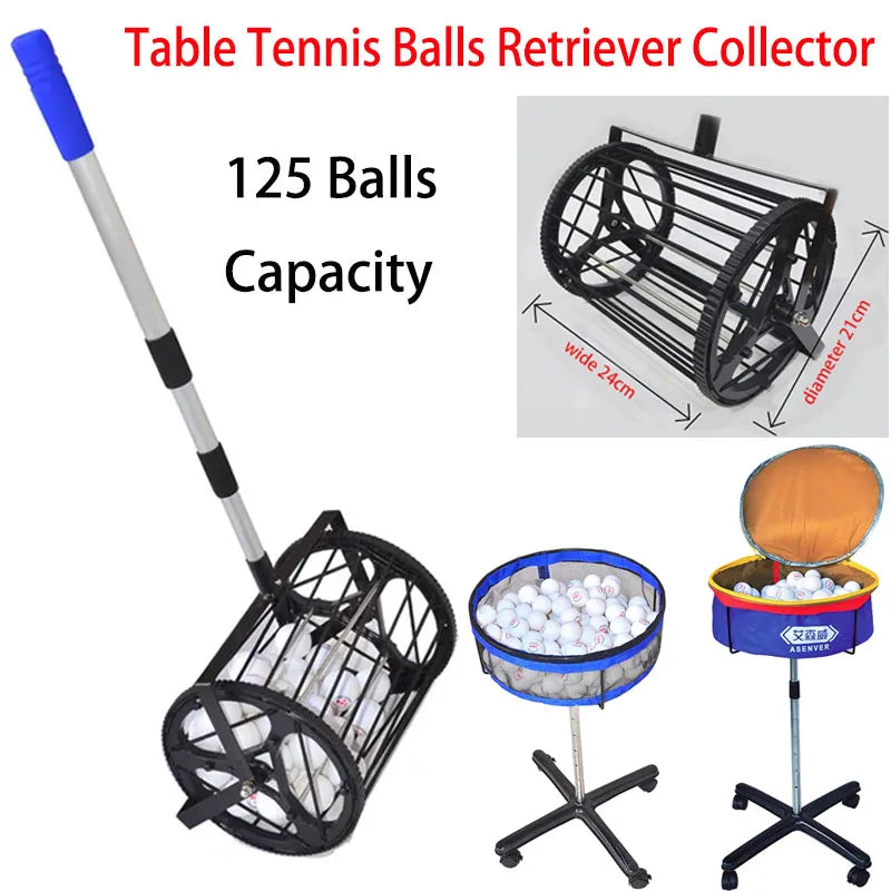 Table Tennis Ball Retriever Collector – Multi-Ball Storage Holder & Ping Pong Ball Picker for Training and Practice Accessories