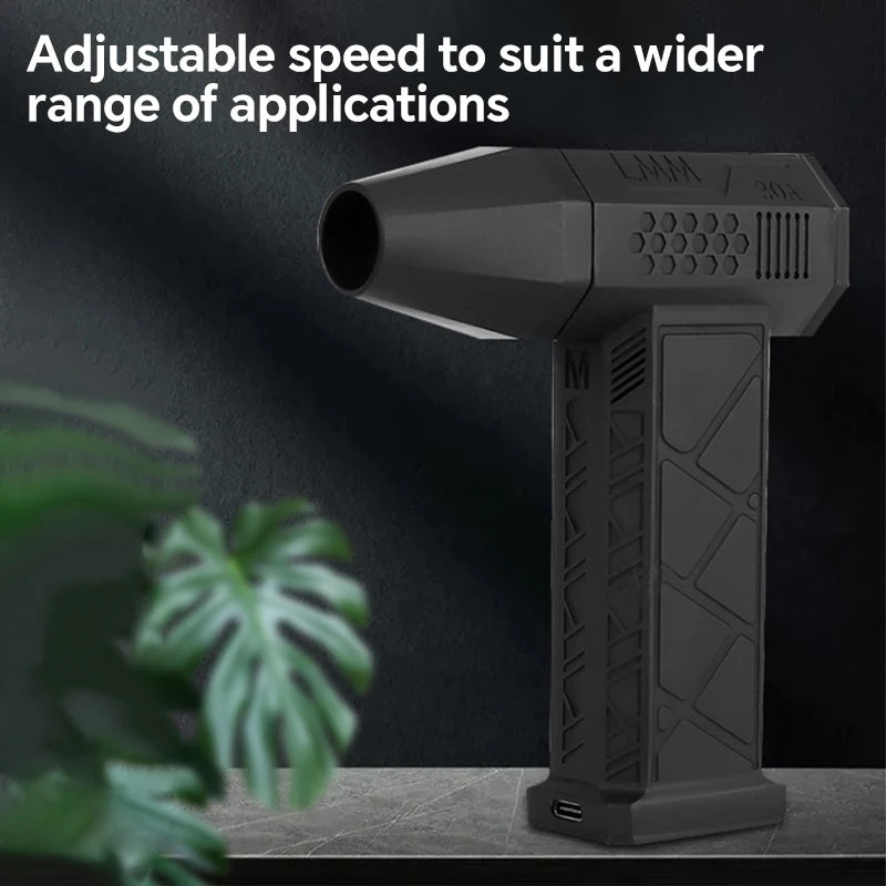 High-Speed Turbofan | Violent Fan with High Air Volume | Brushless Charging Handheld Outdoor Car Fan