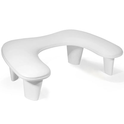 U-Shaped Nail Arm Rest Stand - Adjustable Manicure Pillow with Microfiber PU Leather Cushion for Hand Rest