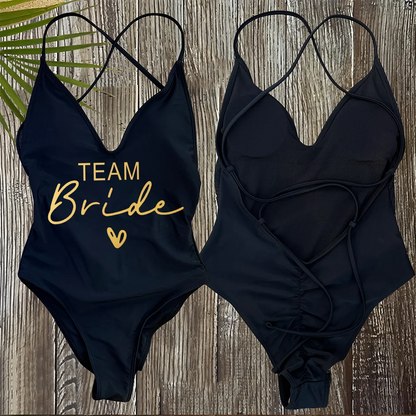 Women's Padded One Piece Swimsuit - Sexy Plus Size Beachwear Bathing Suit for Summer & Bachelorette Parties