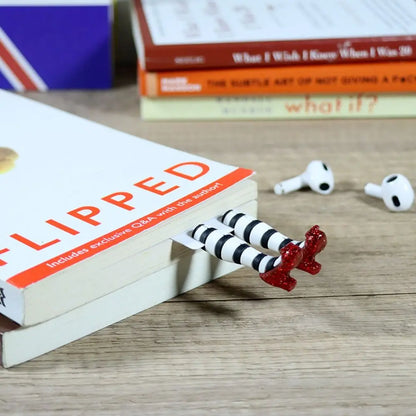 High-Quality 3D High Heels Bookmark - Handmade Legs Design, 18*5cm, Ideal for Book Lovers, Office & School Supplies
