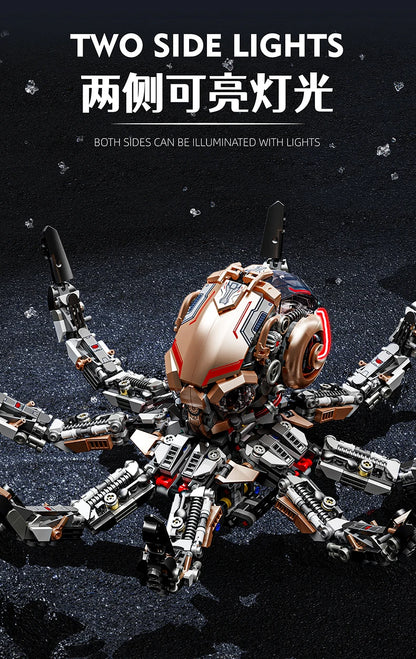 1388+ PCS Mechanical Whale Building Blocks – STEM Sea Life Model with Lights for Kids & Children’s Gifts