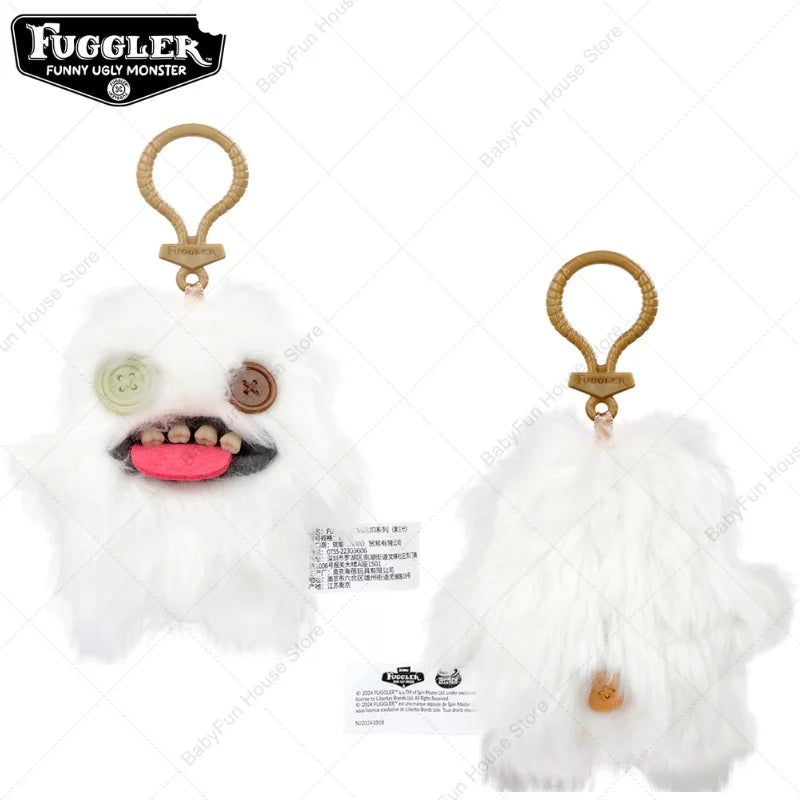 Original Fuggler Ugly Teeth Plush Keychain – Wide-Eyed Monster, Alien & Rabbit Peluche Pendant Toy