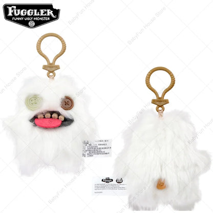 Original Fuggler Ugly Teeth Plush Keychain – Wide-Eyed Monster, Alien & Rabbit Peluche Pendant Toy