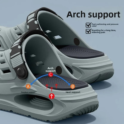 Arch Support Summer Slippers - Anti-Slip Thick Sole Breathable Odor Resistant Comfort Shoes