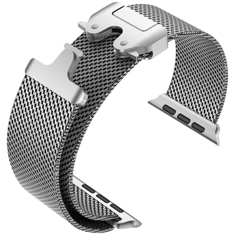 Titanium 1:1 Milanese Strap for Apple Watch Ultra 49mm – Compatible with iWatch Series 10 9 8 7 6 SE 5 4 3, 46mm 45mm 44mm 42mm