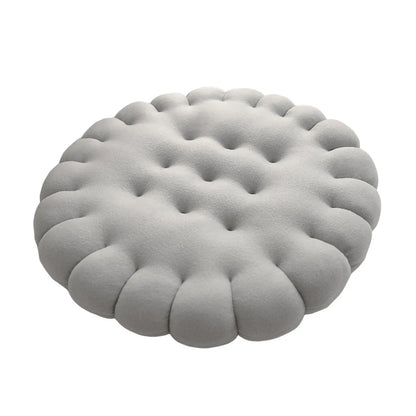 Biscuit-Shaped Decorative Cushion – Comfy Seating Pillow for Balcony & Gift Idea