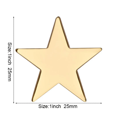 Baby Blue Metal Star Lapel Pin Brooch – Colorful Enamel Star Badge Accessories for Jackets, Bags & Fashion Outfit Decor