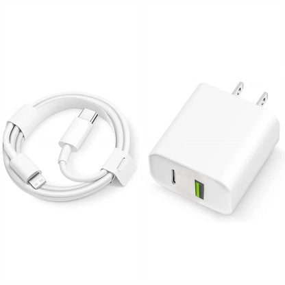 20W USB-C Fast Charger for iPhone 14 13 12 11 Pro Max Mini X XR XS – Fast Charging Cable & Accessories