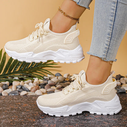 Women’s 2025 Breathable Mesh Dad Sneakers – Casual Versatile Sports Shoes