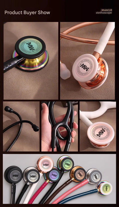 Portable Double-Sided Medical Stethoscope — Professional Cardiology Stethoscope for Doctors, Nurses, and Medical Use