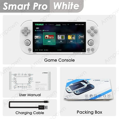Trimui Smart Pro Handheld Game Console – 4.96'' IPS Screen, Linux System, Joystick, RGB Lighting, Retro Video Game Player