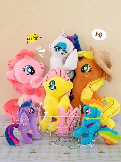 20cm My Little Pony Plush Toy – Twilight Sparkle, Rainbow Dash, Applejack, Rarity, Fluttershy & Pinkie Pie Soft Filled Doll Gift