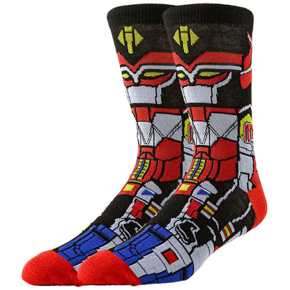BANDAI Cartoon Anime Crew Socks for Men & Women – Hip Hop Street Fashion Funny Novelty Casual Cotton Socks, Cute Anime Style Unisex Socks