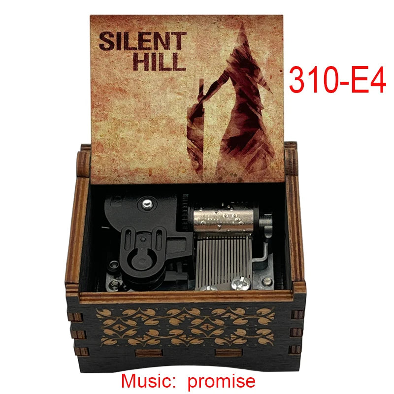 Silent Hill 2 Promise Music Box - 18-Tone Classic Game Soundtrack Wooden Decor and Holiday Gift