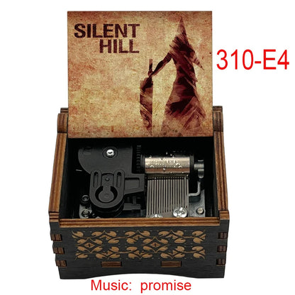 Silent Hill 2 “Promise” 18-Note Music Box – Classic Game Soundtrack, Wooden Home Decor and Gift Ornament