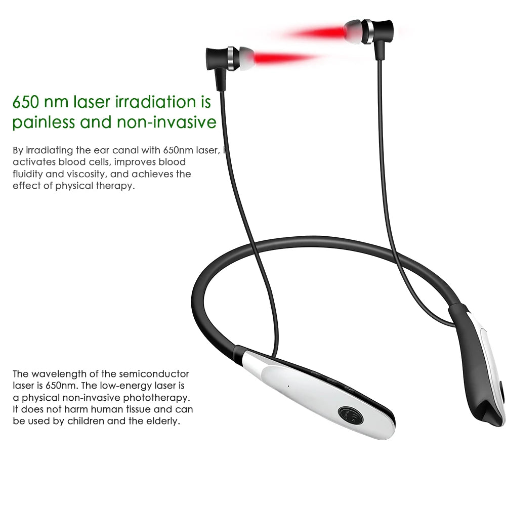 Rechargeable Portable Nasal and Ear Canal Laser Irradiator – Neck-Hanging 650nm Light Wave for Nasal and Ear Care