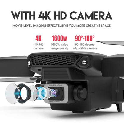 KBDFA 2023 E88 Pro WIFI FPV Drone – 4K/1080P HD Camera, Height Hold, Foldable Quadcopter Helicopter for Kids & Gifts        4o mini
