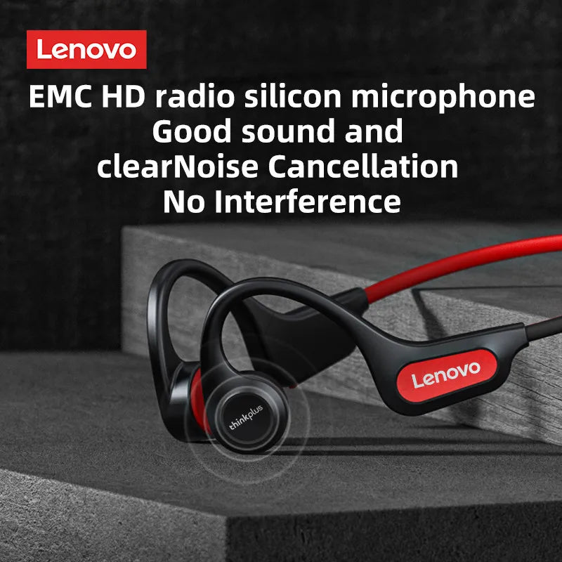 Lenovo X4 Bluetooth 5.1 Wireless Bone Conduction Earphones – HiFi Sound Quality, Low Latency Sport Headset