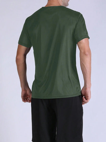 5PCS Men’s Quick Dry Sports T-Shirts – Ultralight Breathable Workout Tops for Running, Training & Gym