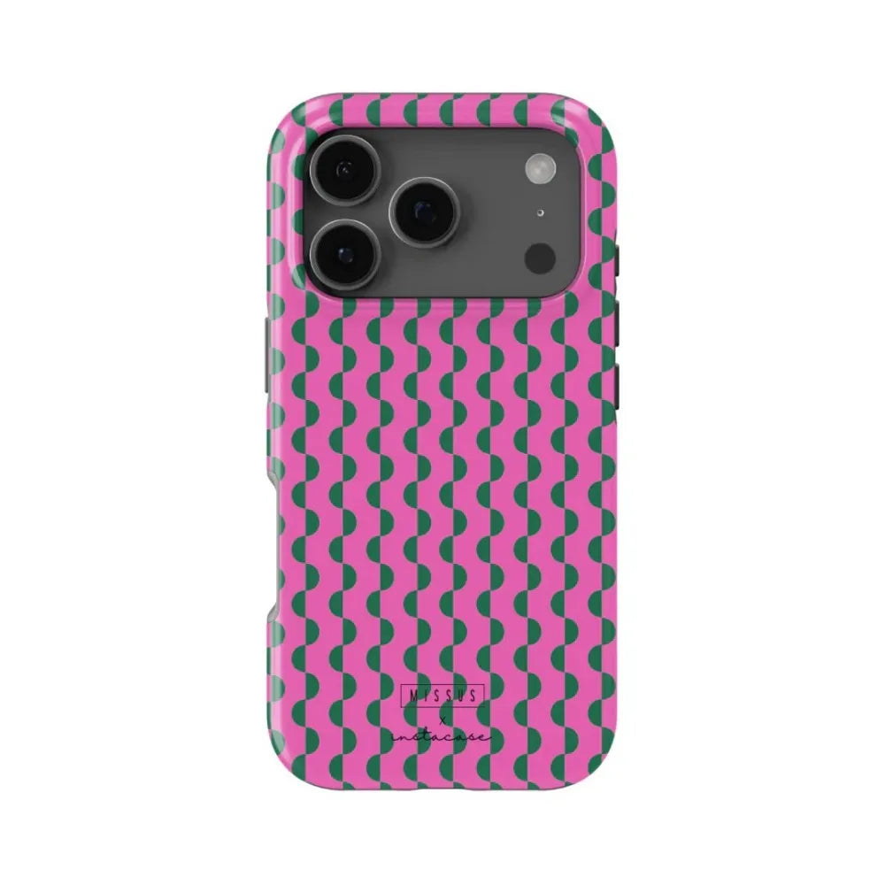 Papaya Party iPhone Case - Luxury Double Layer Protective Cover for Pro Max Plus Models