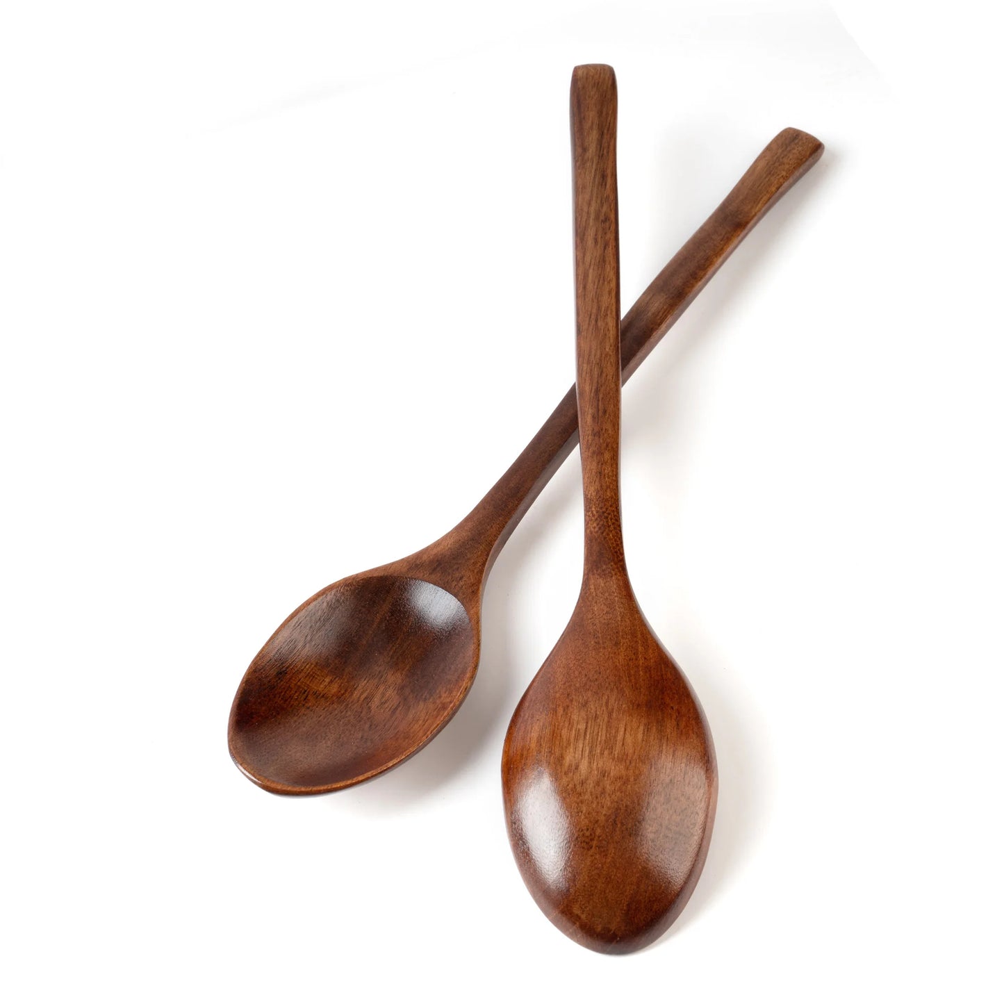 5-Piece Wooden Spoon and Fork Set – Eco-Friendly Natural Ellipse Ladle for Cooking, Tableware Accessories