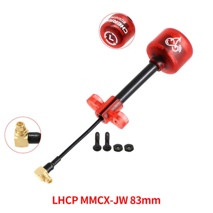 RUSHFPV Cherry 2 II 5.8G FPV Antenna — LHCP/RHCP SMA UFL IPEX MMCX for Freestyle Analog & Digital Drones