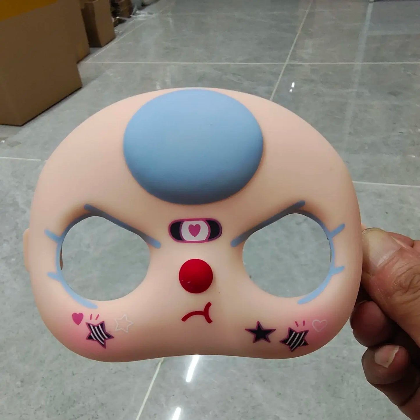 In-Stock 400% Baby Three Vinyl Faces — High-Quality Handmade Angry Expression Replacement Accessory for Dolls