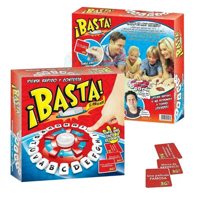 Upgraded Basta 2.0 Spanish Tapple Word Game – Quick Thinking English Letter Pressing Board Game, Fun Gift for All Ages