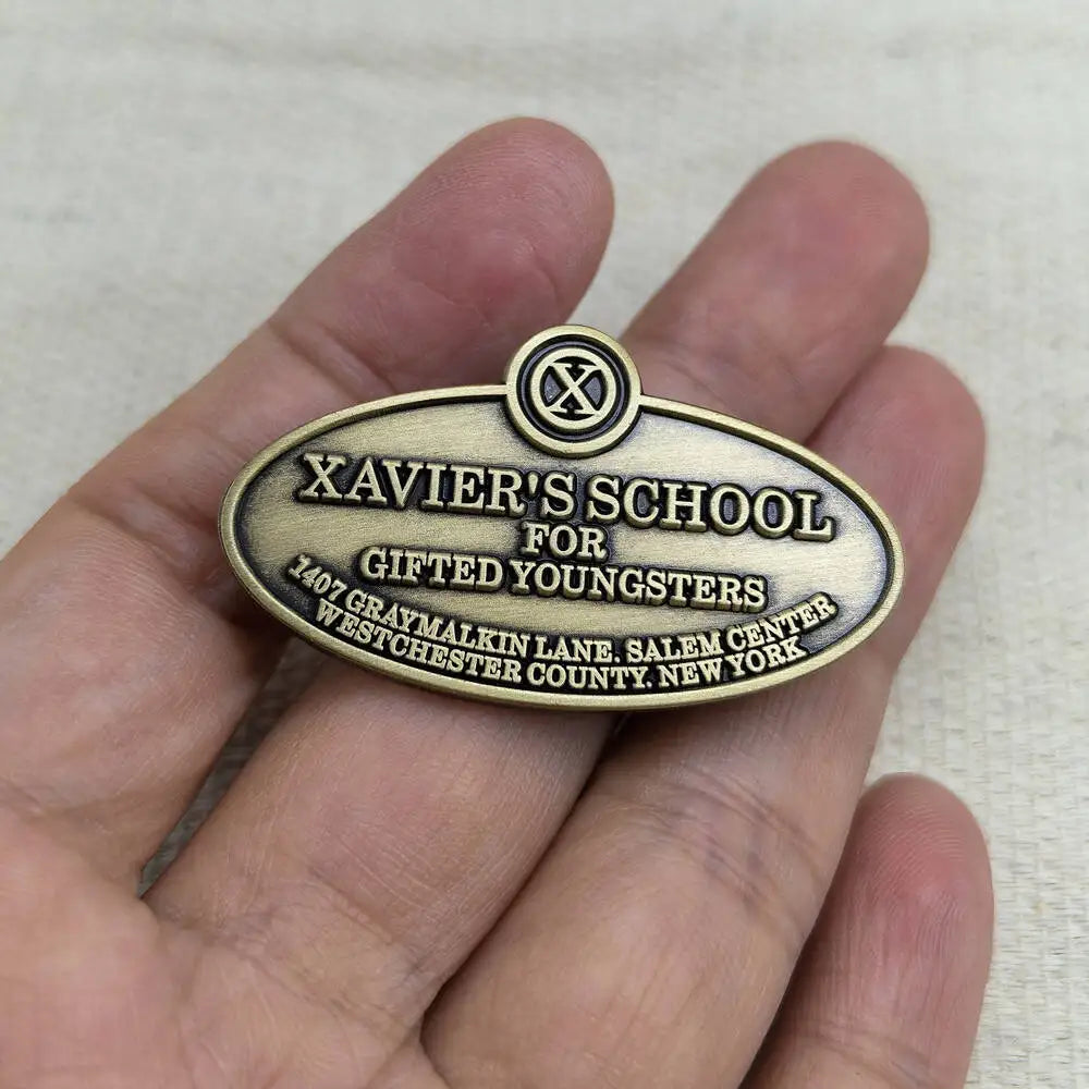 X-Hero Enamel Brooch - Movie-Inspired Metal Badge for Fans, Collectors and Gift Decoration