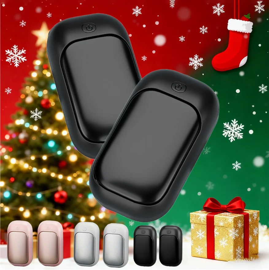 Magnetic Rechargeable Hand Warmers 2-Pack - Portable Handheld Pocket Heaters for Winter & Outdoor Use