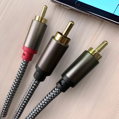 RCA Splitter Audio Cable 1 to 2 Male to Female – 0.3m/0.5m/3m Short RCA Adapter Cord for TV, DVD, CD, Subwoofer & Amplifier Speakers
