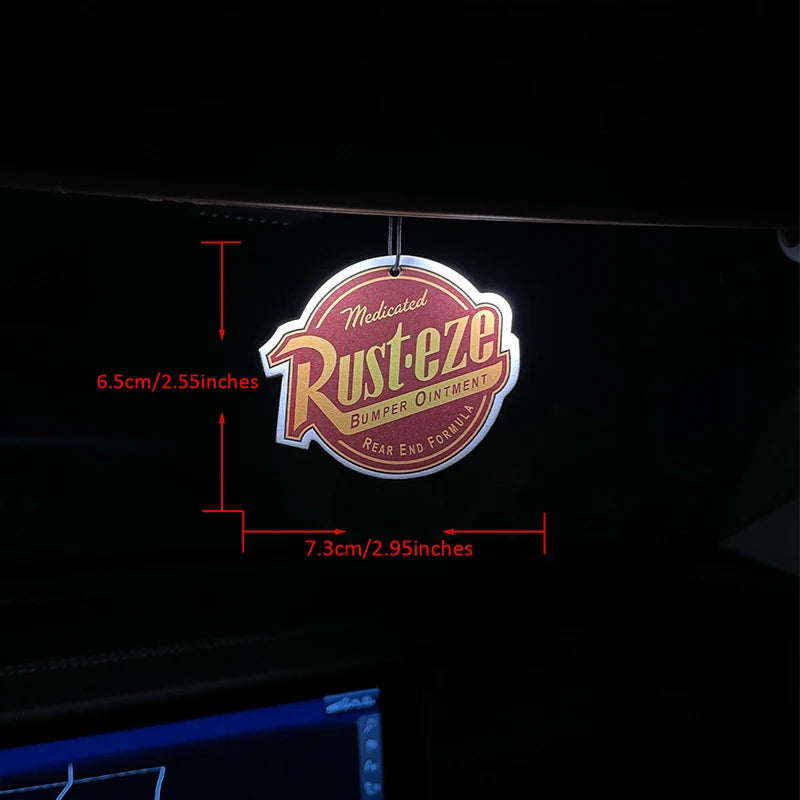 Rust Eze Car Air Freshener – Perfume Pendant for Rearview Mirror, Super Cologne Scent Suspension Decoration