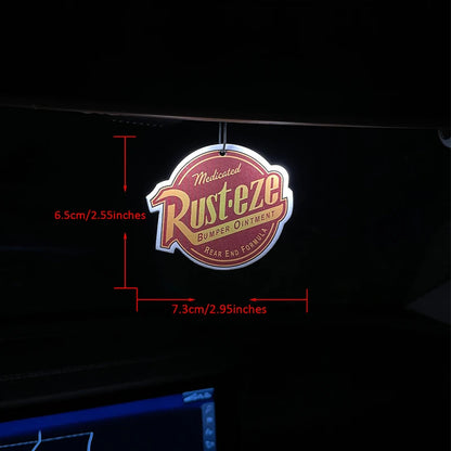 Rust Eze Car Air Freshener – Perfume Pendant for Rearview Mirror, Super Cologne Scent Suspension Decoration