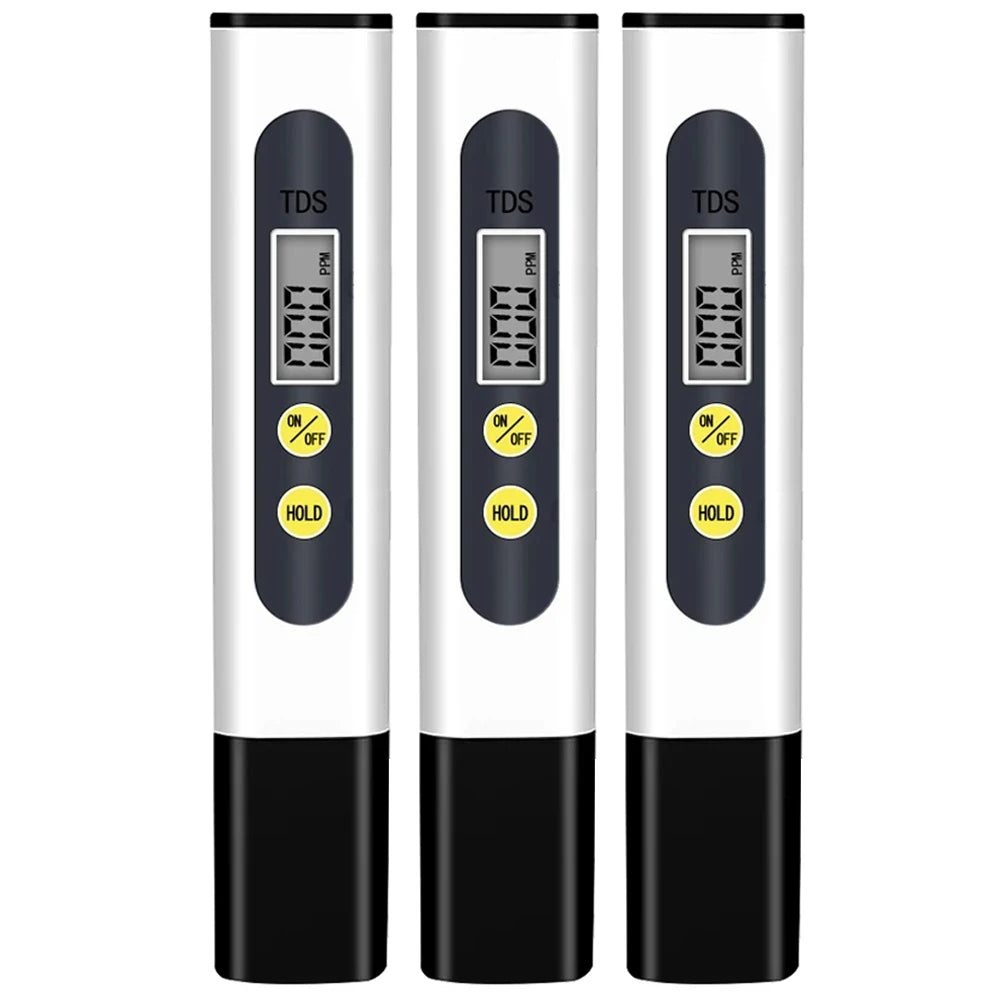 TDS Meter Digital Water Tester - 0-9990ppm Drinking Water Quality Analyzer for Aquariums, Hydroponics & Pools