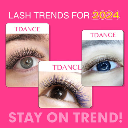 TDANCE 3D–6D Premade Fan Eyelash Extensions – W Style Faux Mink Natural Soft Volume Bloom Lashes