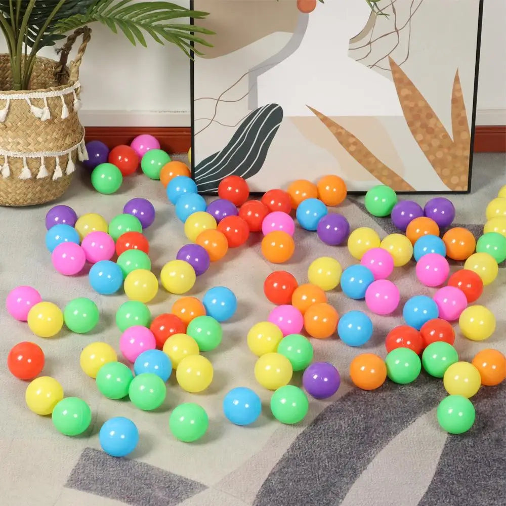 100PCS Colorful Soft Water Balls – Outdoor Sport Pool & Ocean Wave Toys, Eco-Friendly Stress Relief Air Balloons for Babies & Children