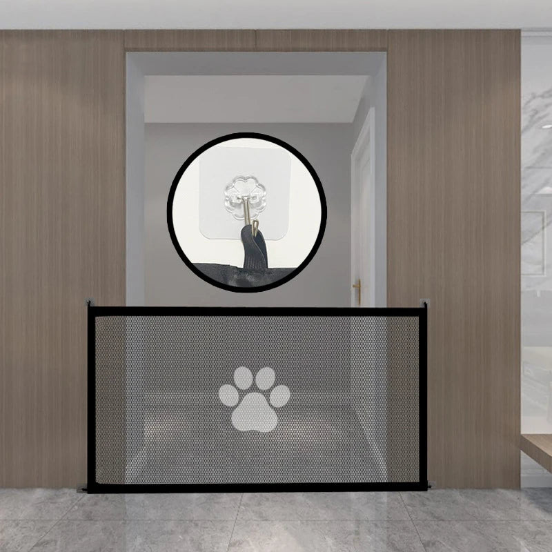 Portable Folding Pet Barrier Fence – Breathable Mesh Safety Fence for Cats & Dogs